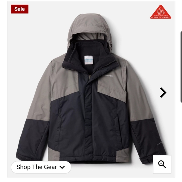 Columbia interchange 3 in 1 coat  Youth M - Picture 7 of 7